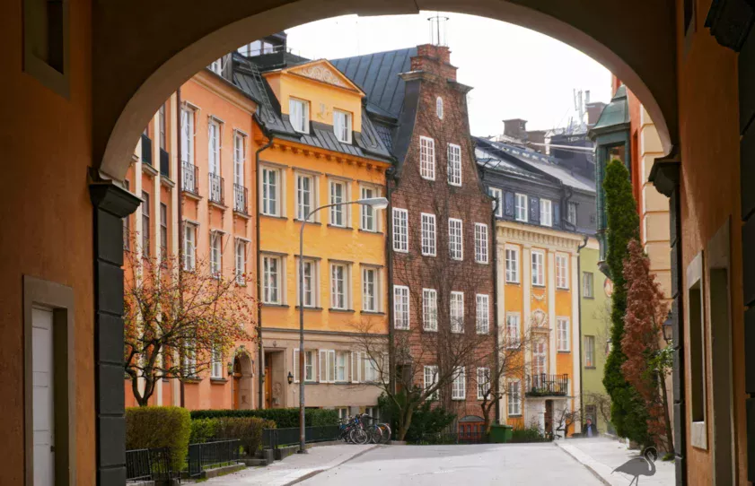 Viadukt och gator på östermalm, Stockholm
